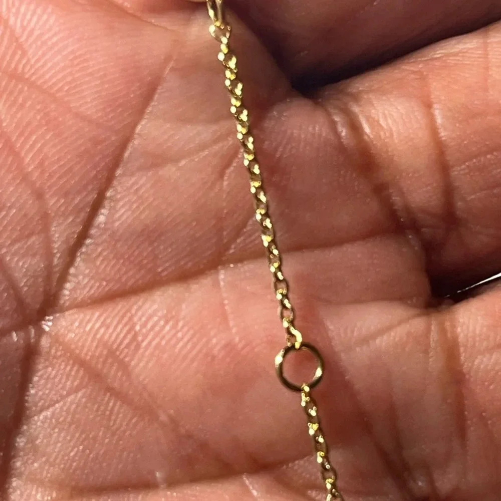 Nadri Gold plated necklace for young girl or teenager. 16” length 2” extender - Picture 6 of 12